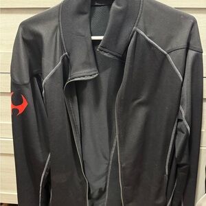 Hylete Black Performance Jacket with Red Detail